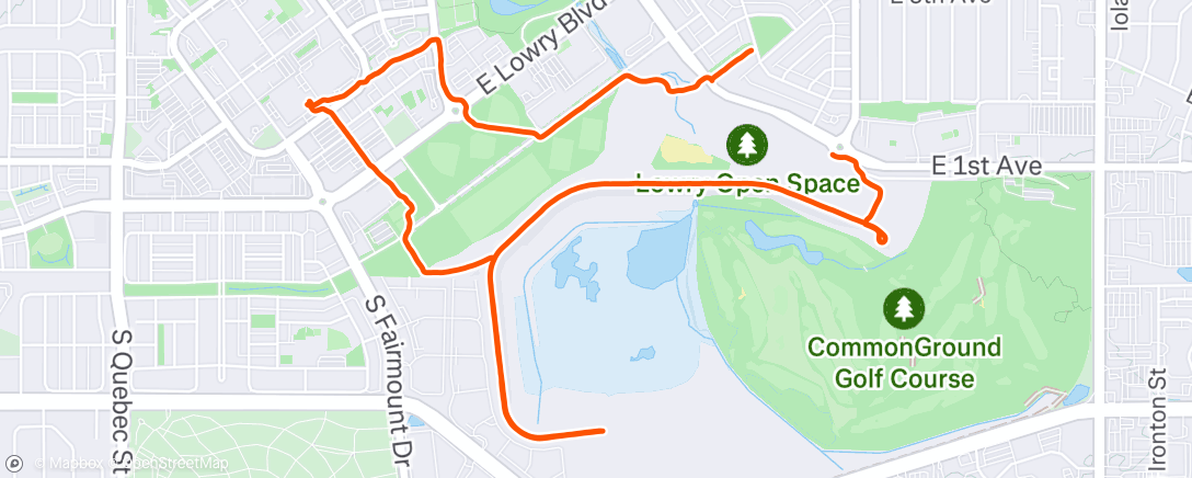 Map of the activity, Afternoon Walk