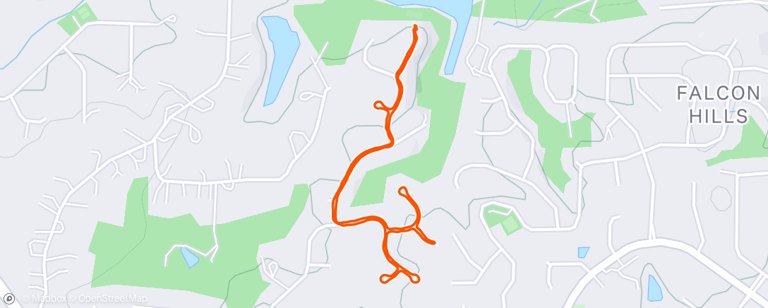 Map of the activity, Morning Hike