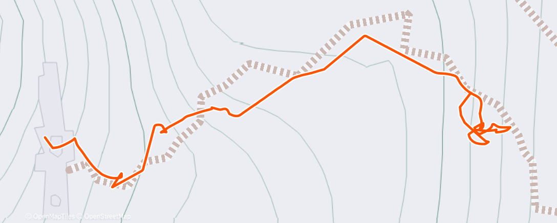 Map of the activity, Afternoon Walk