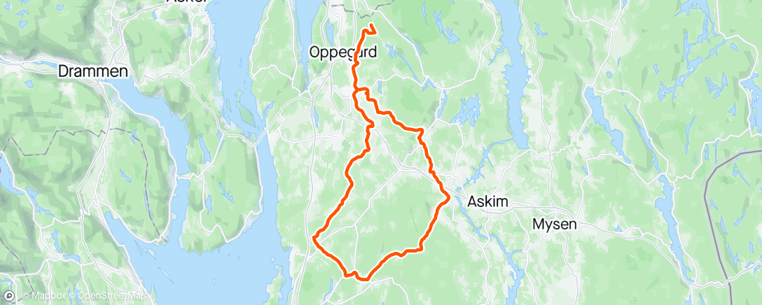 Map of the activity, Cruising with Follo SK