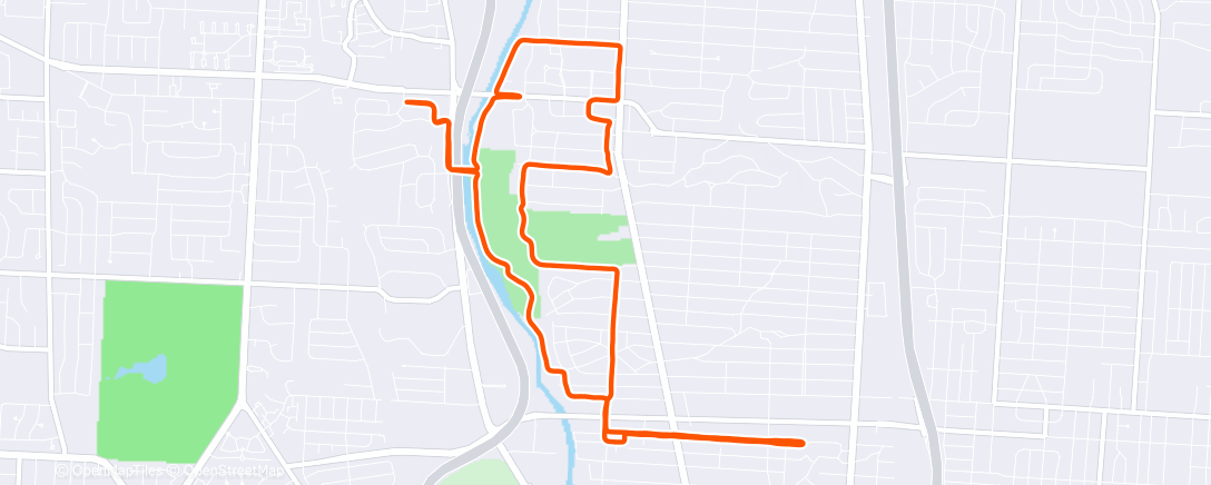 Map of the activity, Have a good run, Mommy.