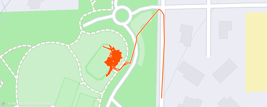 Map of the activity, Friday Morning Walk