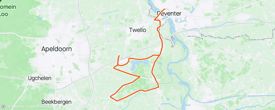 Карта физической активности (Rondje Klarenbeek)
