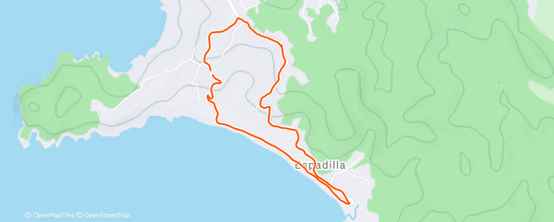 Map of the activity, Morning Trail Run