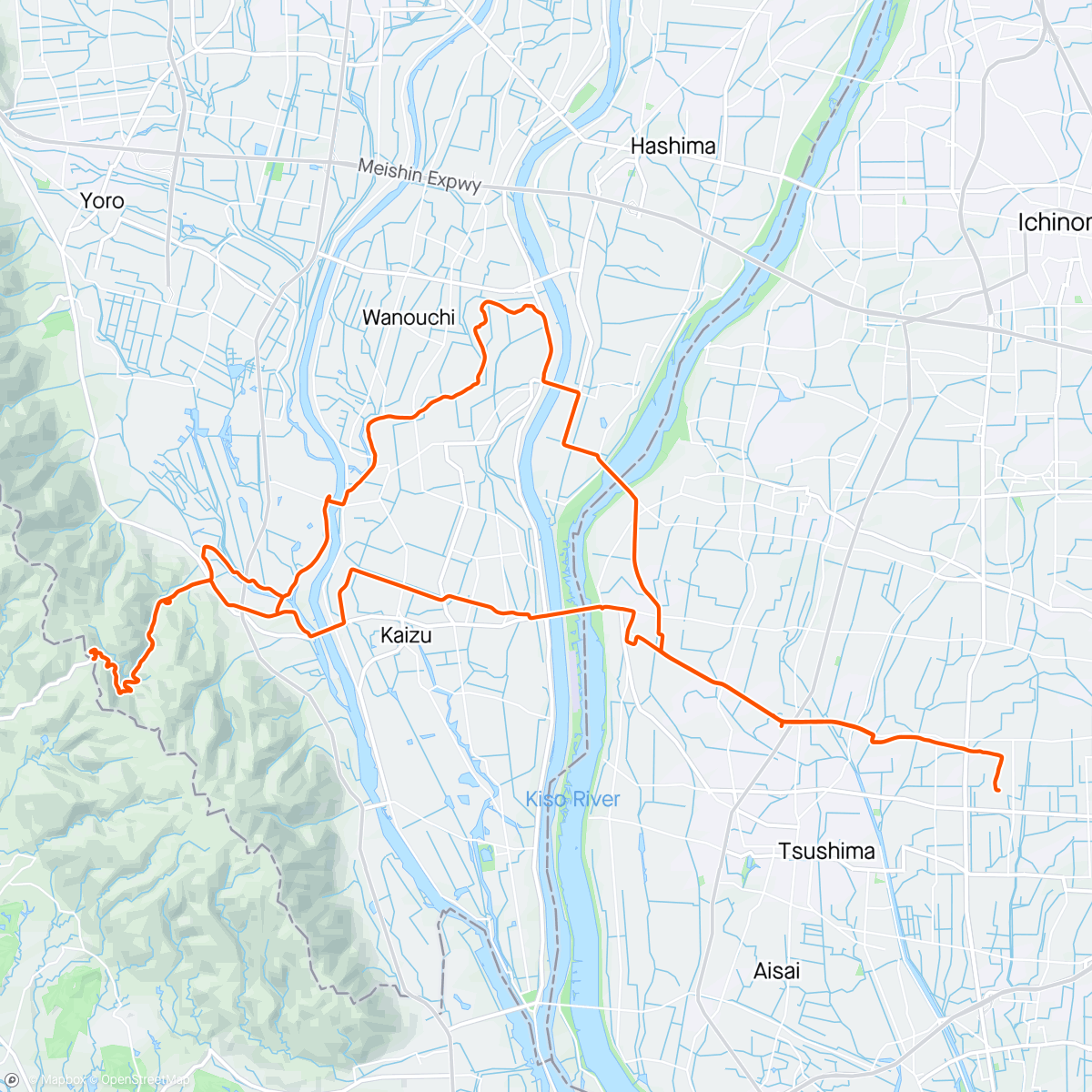 Map of the activity, 二ノ瀬峠3本