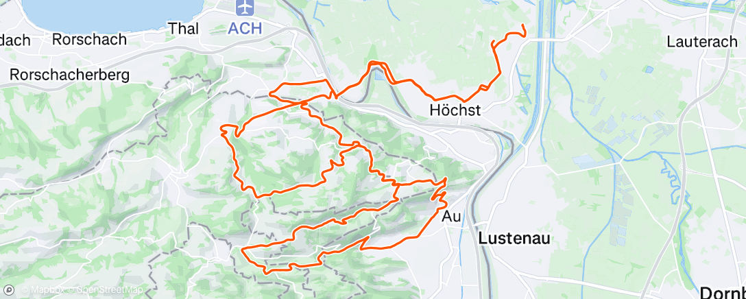 Map of the activity, Fahrt am Morgen