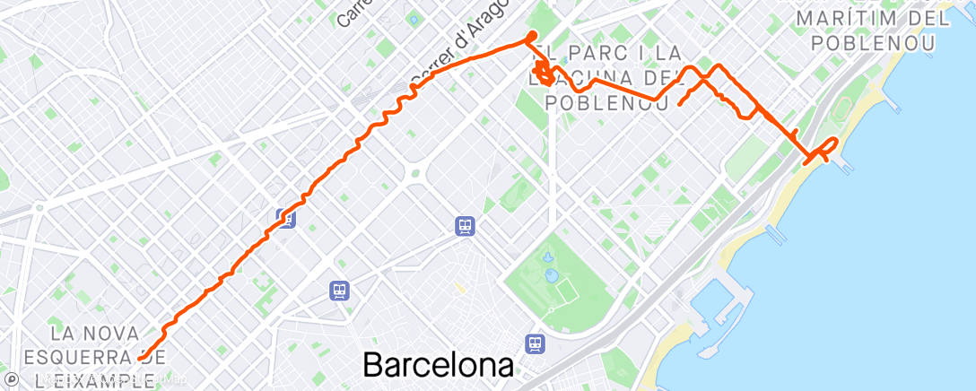 Map of the activity, Hola Barcelona