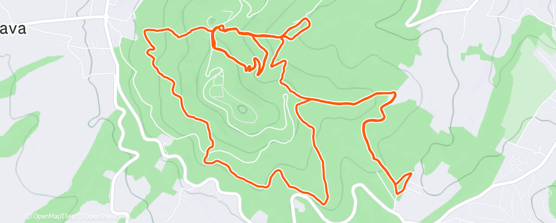 Map of the activity, Morning Trail Run