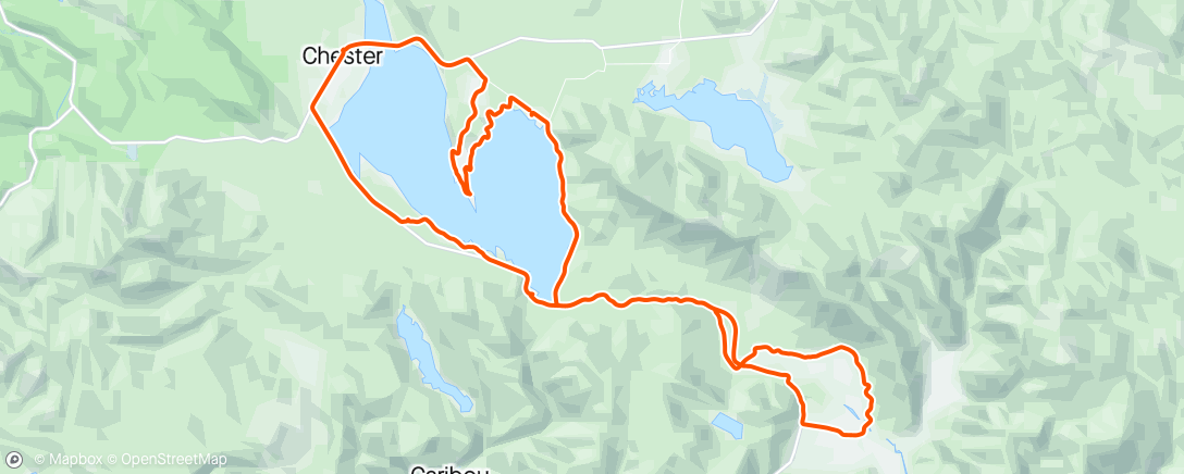 Map of the activity, Valley and Lake Ride