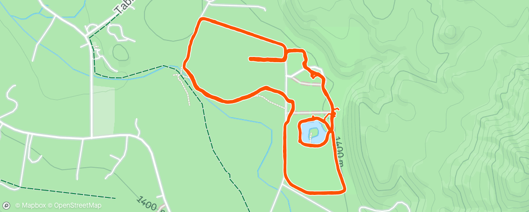 Map of the activity, Afternoon Trail Run