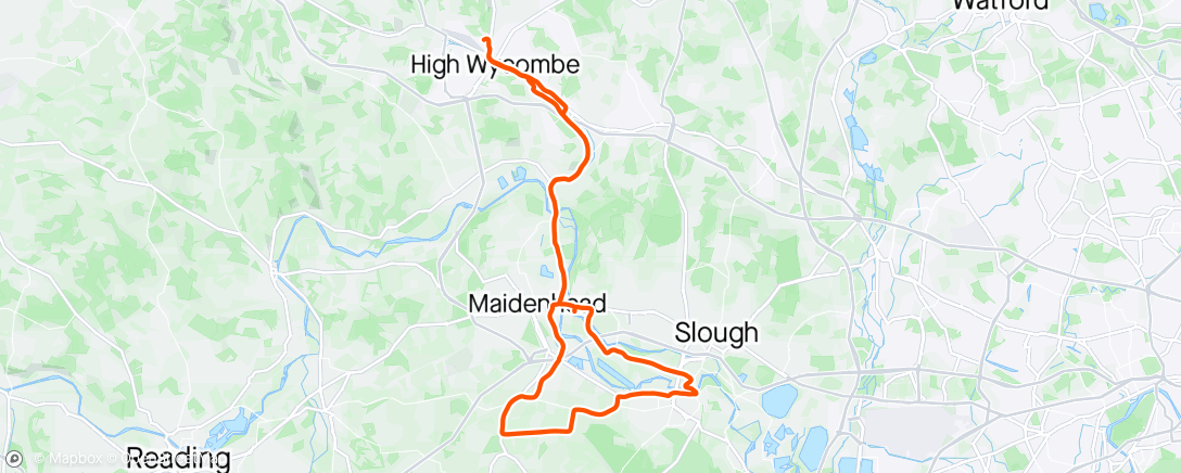 Map of the activity, Lovely morning for a quick dash around loop to Windsor👌🏾