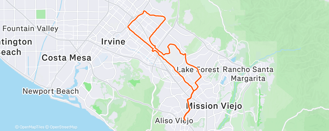 Map of the activity, 1h40' - Z2