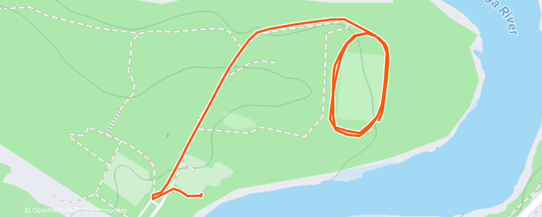 Map of the activity, Дневной забег