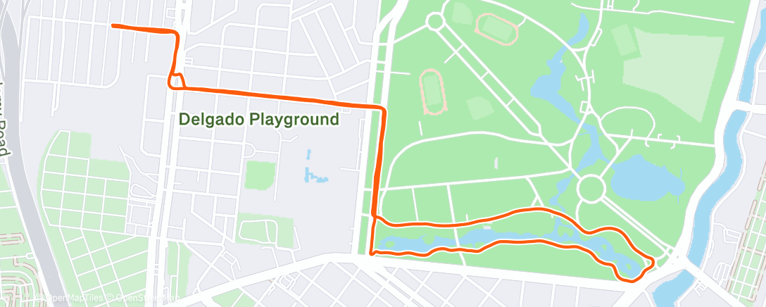 Map of the activity, Morning Run