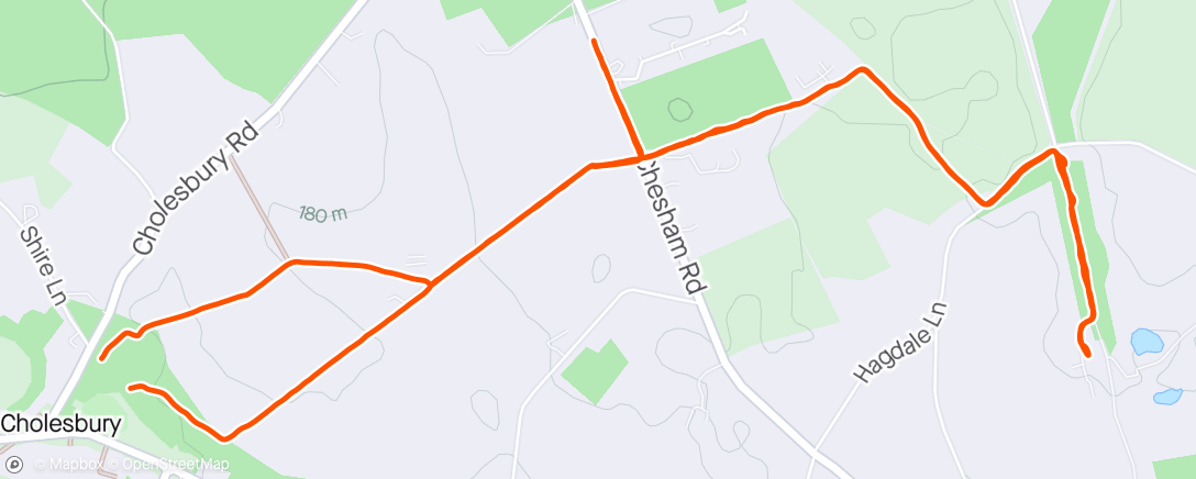 Map of the activity, Run to boxing and a run home