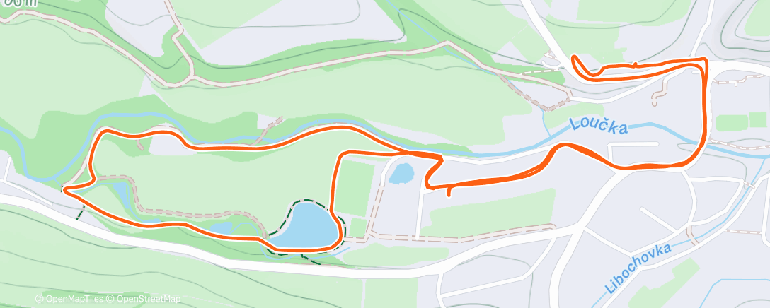 Map of the activity, Morning Walk