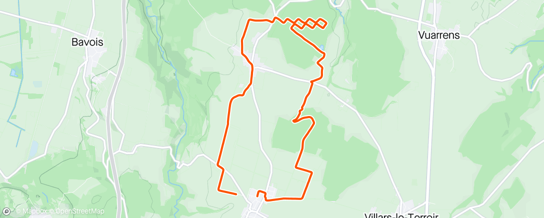 Map of the activity, COURIR ✅
