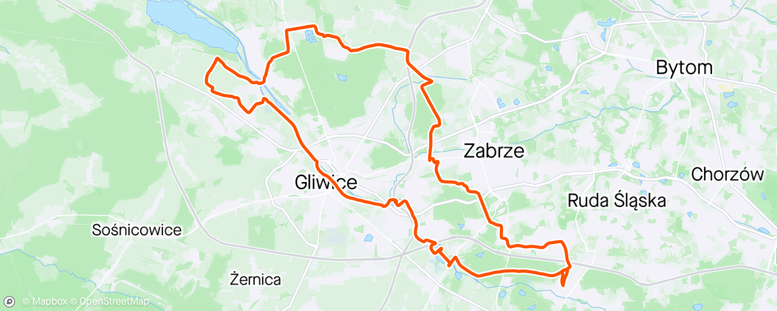 Map of the activity, Dalej zima ride