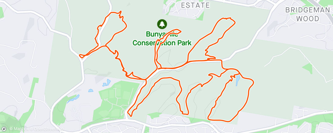 Map of the activity, Bunya with drew and Raul