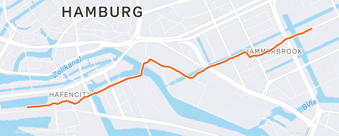 Карта физической активности (Spaziergang am Morgen)