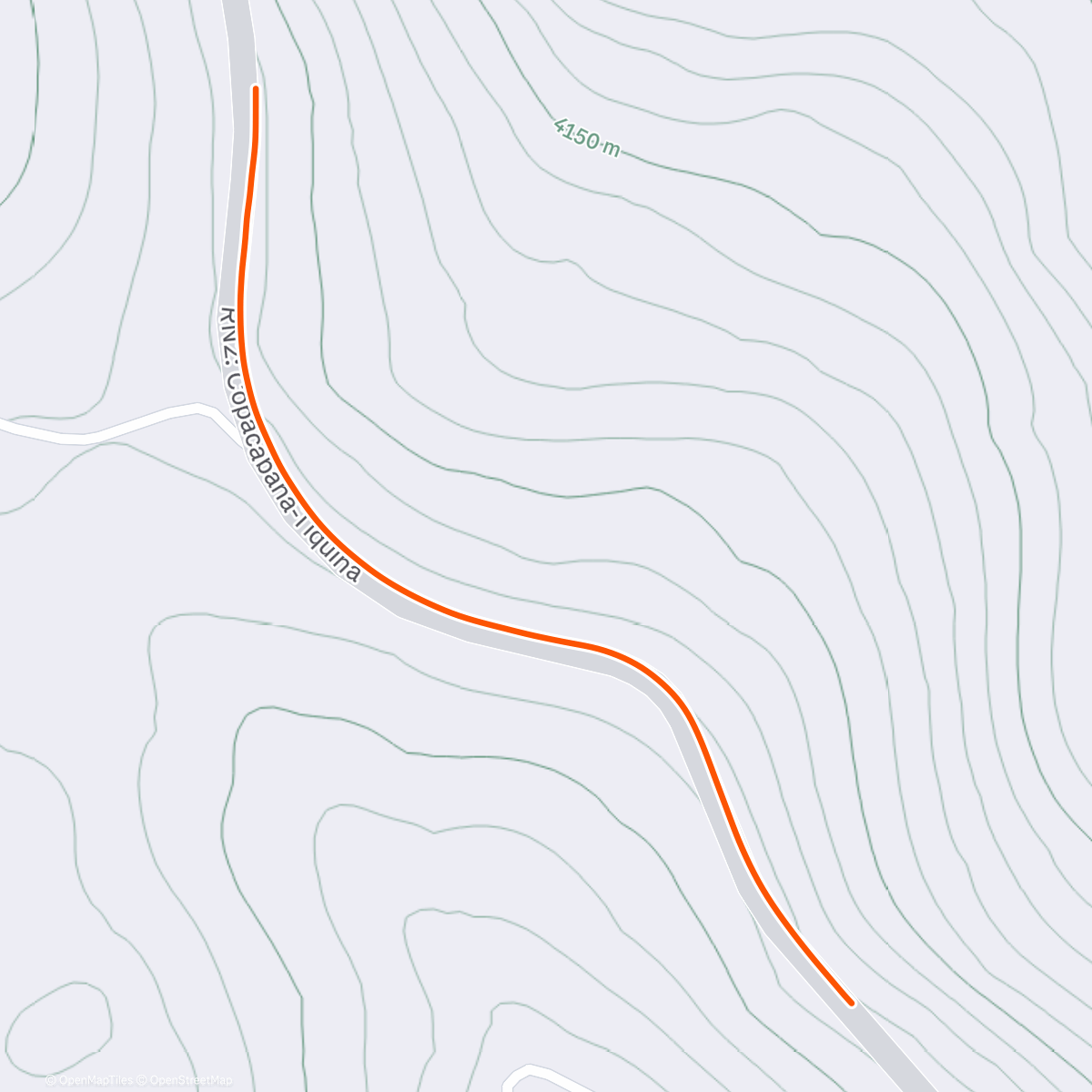 Map of the activity, ROUVY - Cool down - Copacabana | Titicaca | Bolivia