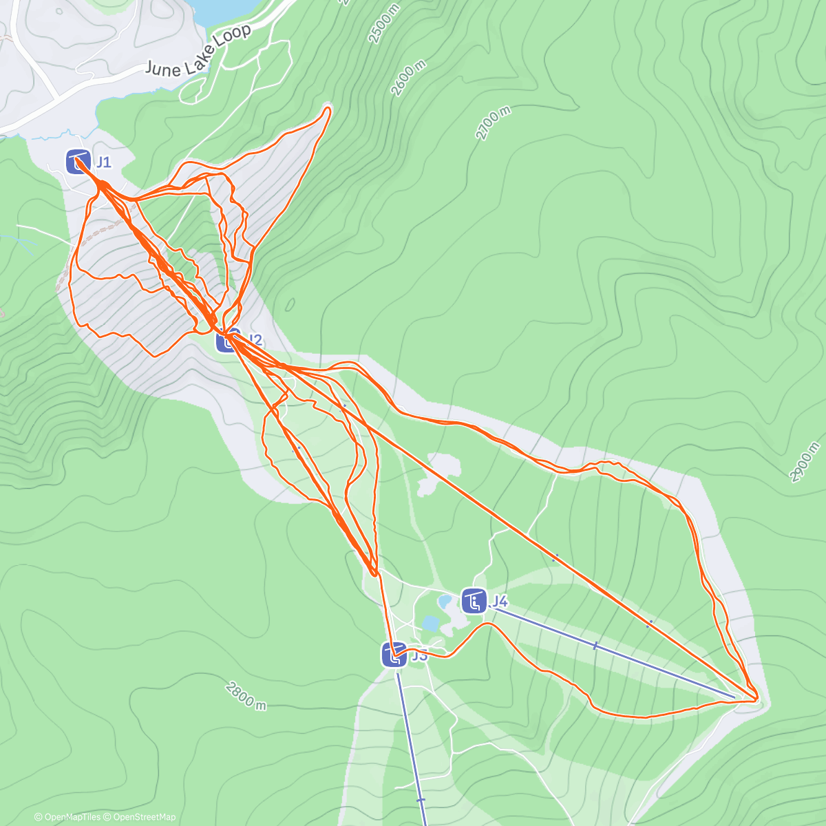 Карта физической активности (NY: June Mtn Day 1)