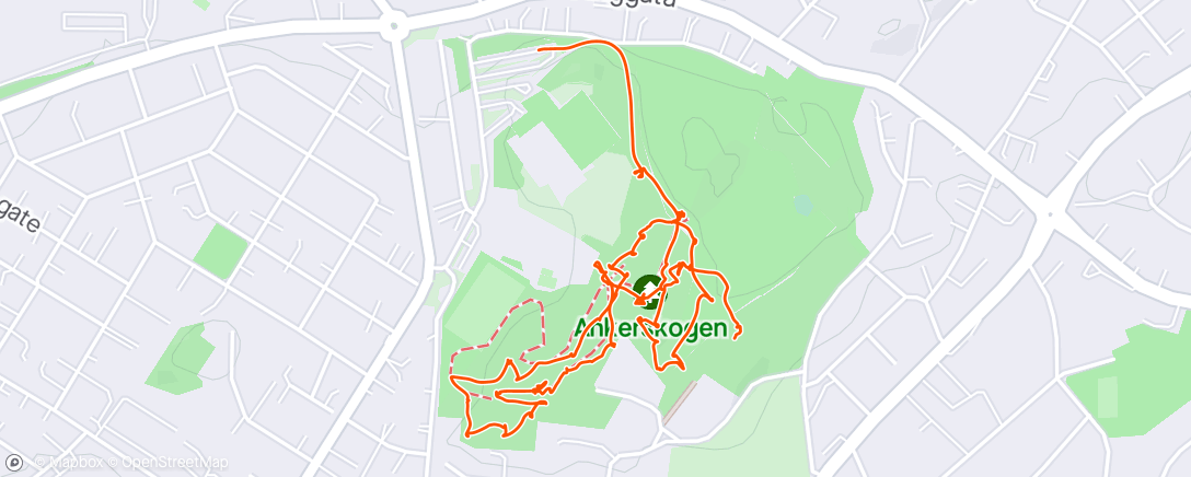 Map of the activity, Discgolf Ankerskogen 🥏