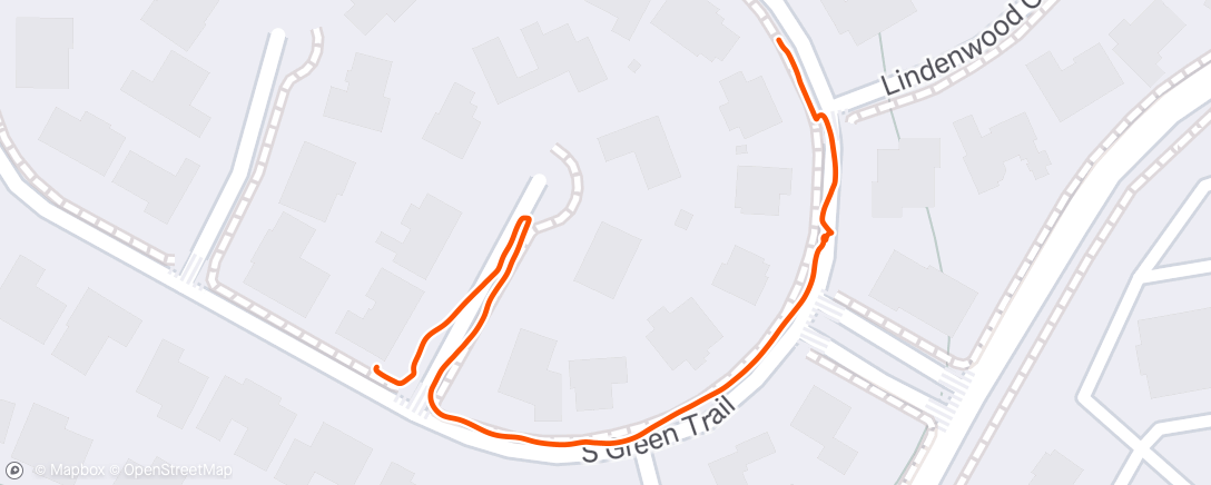 Map of the activity, Morning Walk
