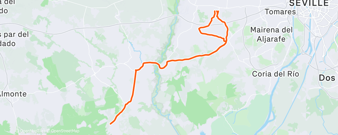 Map of the activity, 3x15 +4x2 / 4 rec