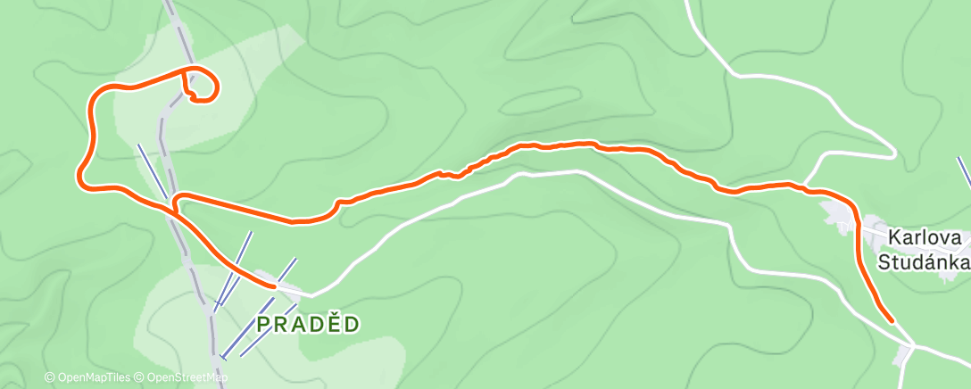 Карта физической активности (Morning Hike)