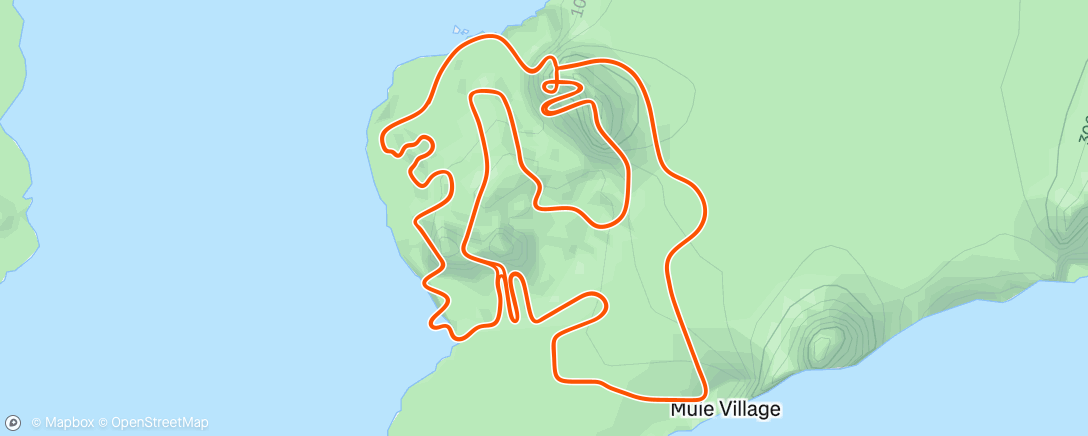 Map of the activity, Zwift - Figure 8 in Watopia