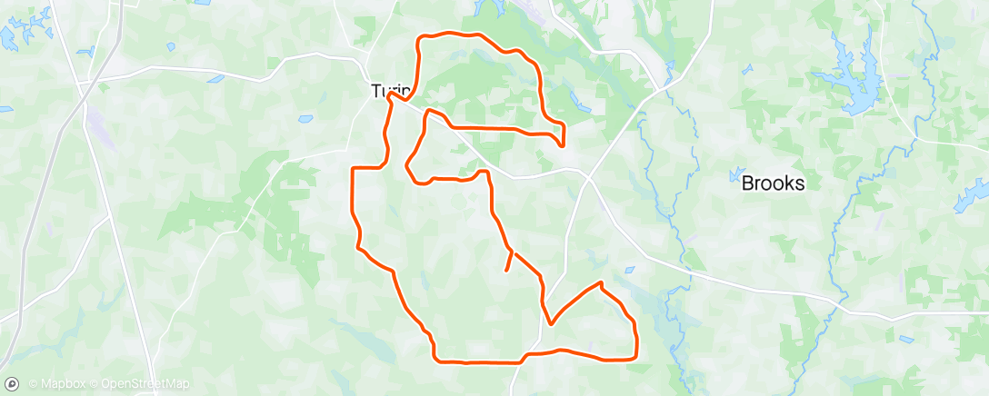 Map of the activity, Senoia Bike TNR