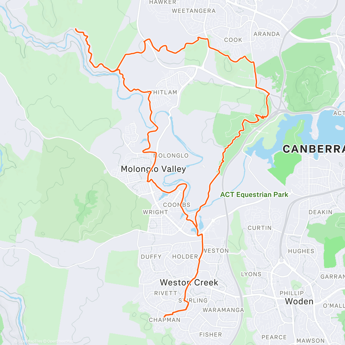 Map of the activity, Morning Gravel Ride
