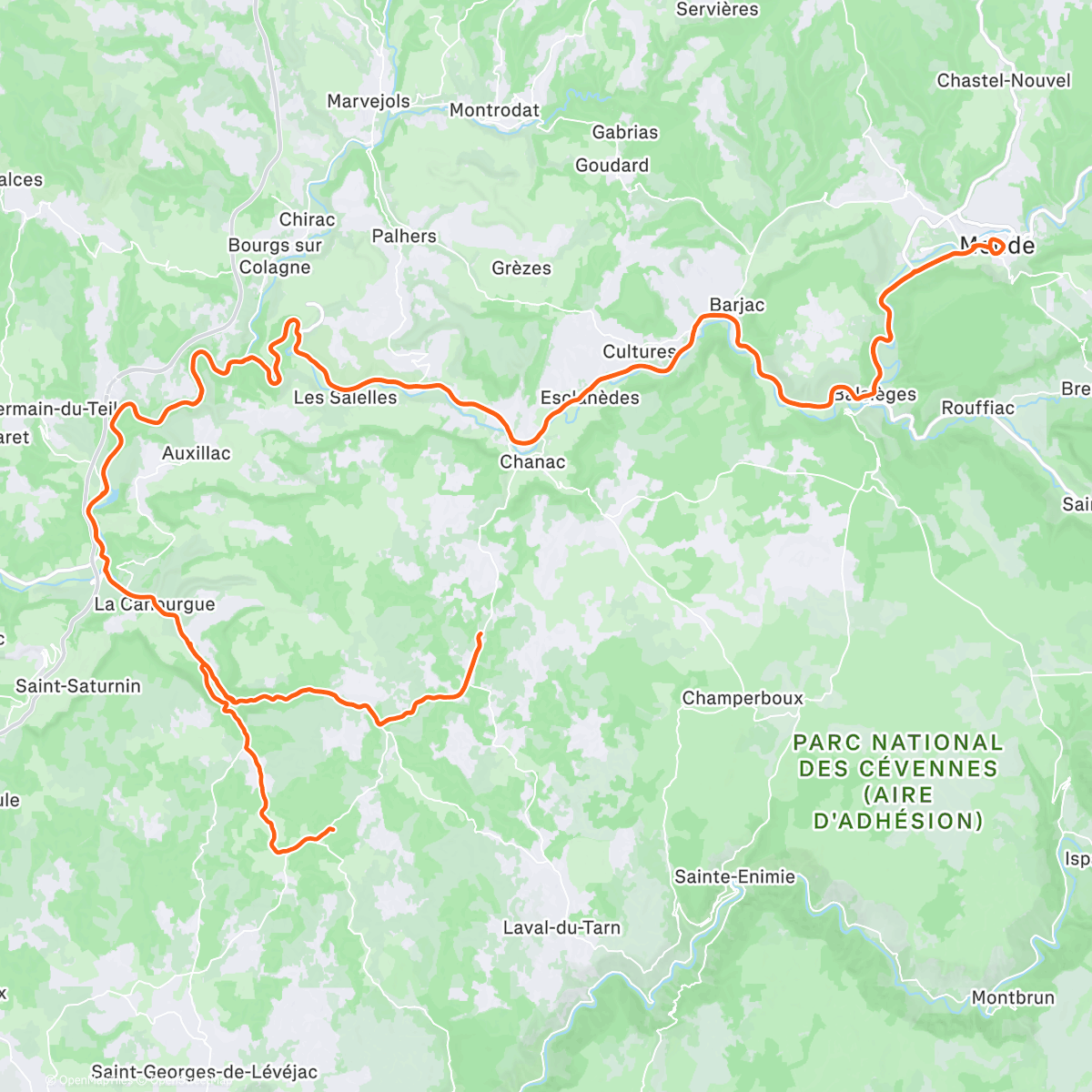 Map of the activity, Dernière race de l'année avec les copains 🫶