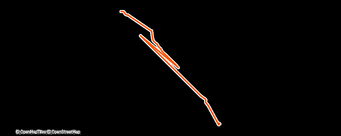 Map of the activity, Lunch Ride