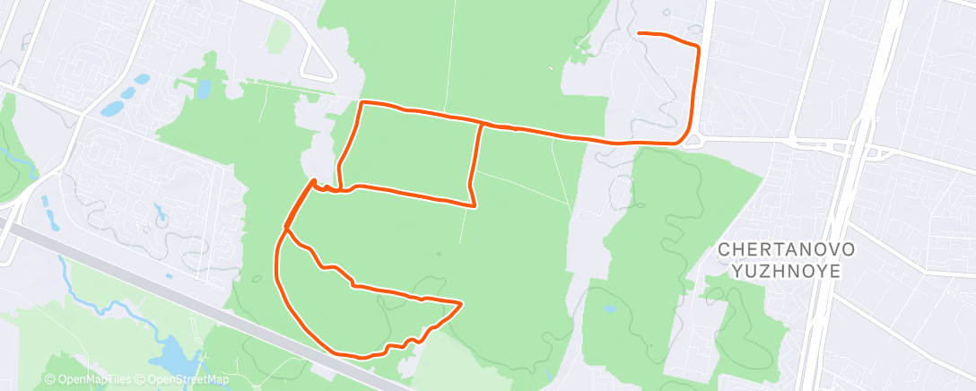 Map of the activity, Lunch Run