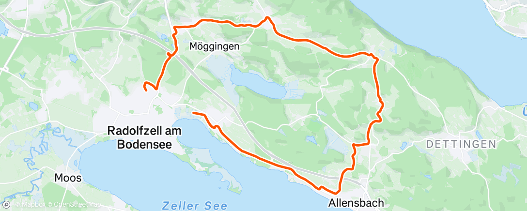 Map of the activity, Afternoon Ride