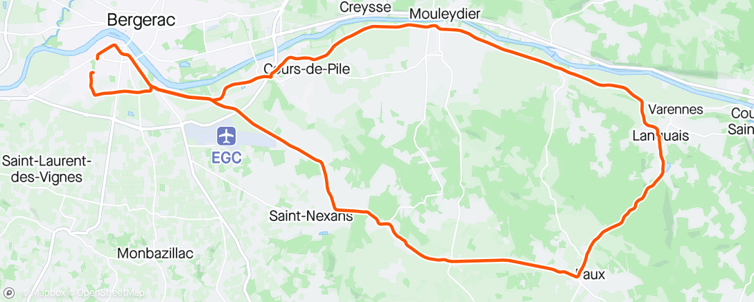 Mappa dell'attività Sortie vélo dans l'après-midi ☀️☀️💨💨