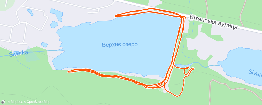 Map of the activity, Крос після вело