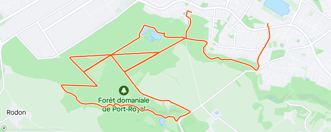 Map of the activity, Forêt du Manet