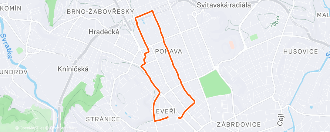 Map of the activity, Botanka