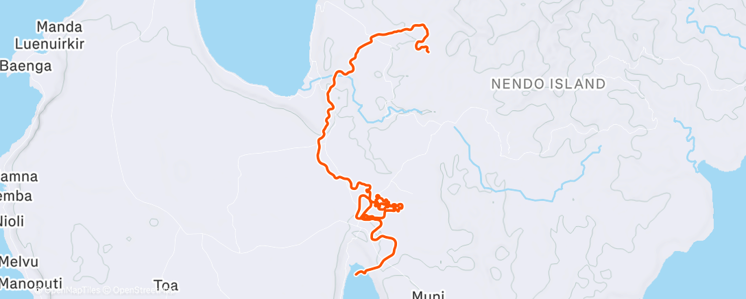 Map of the activity, Zwift - Chasing the Sun in Makuri Islands