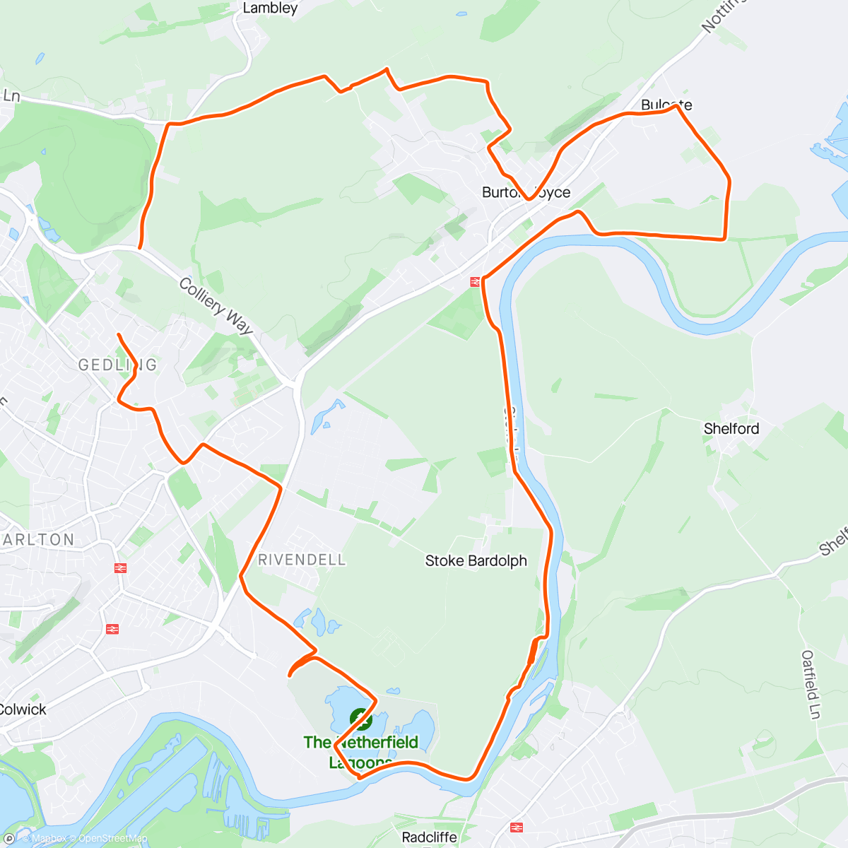 Map of the activity, Local UK Gravel