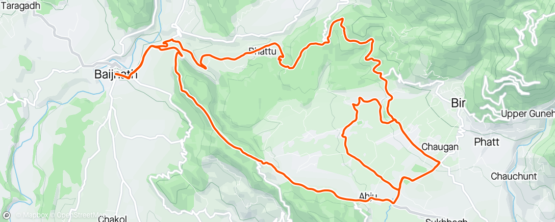 Map of the activity, Morning Exploration 🏔✨️🚵‍♂️🔱🎶💕😊