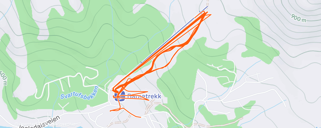 Map of the activity, Lunch Alpine Ski