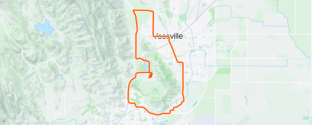 Map of the activity, Around the Hill