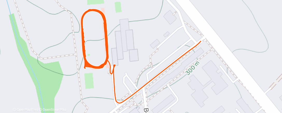 Map of the activity, Morning Run
