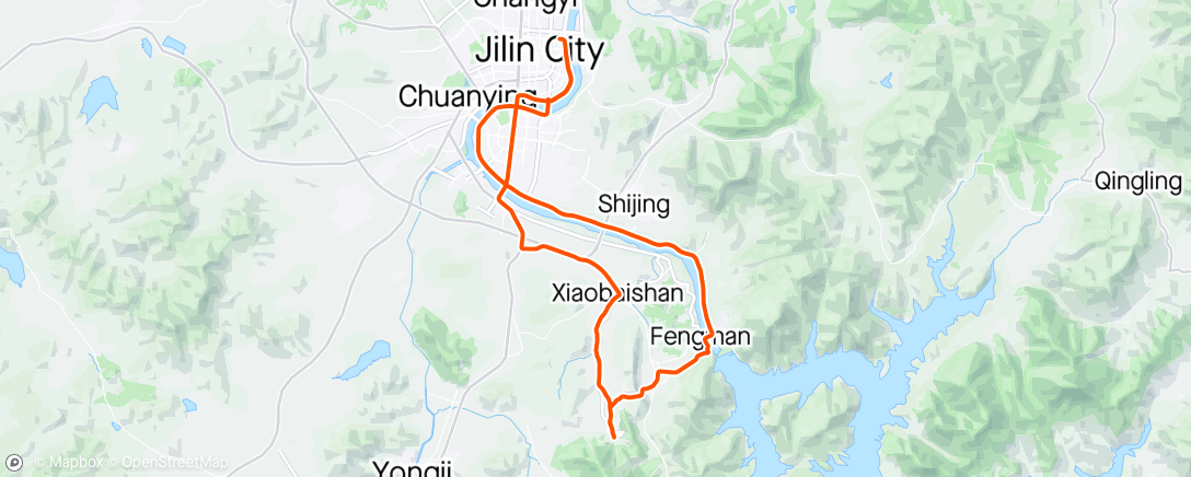 Map of the activity, 青山溜达