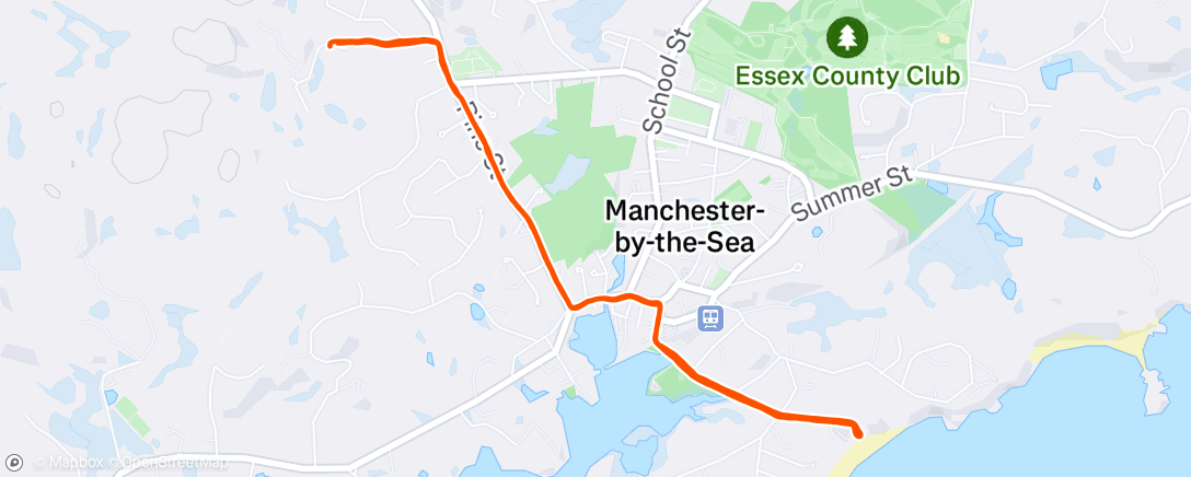 Map of the activity, Morning Run