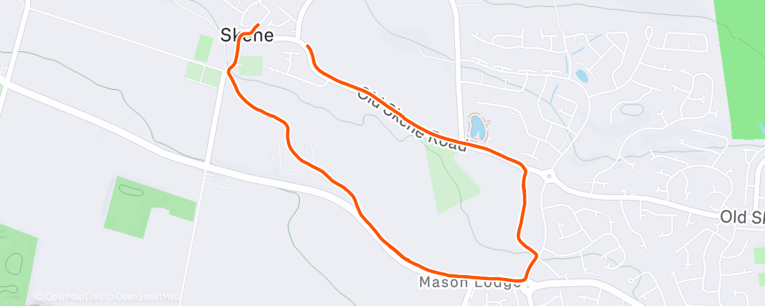 Карта физической активности (Afternoon Run)